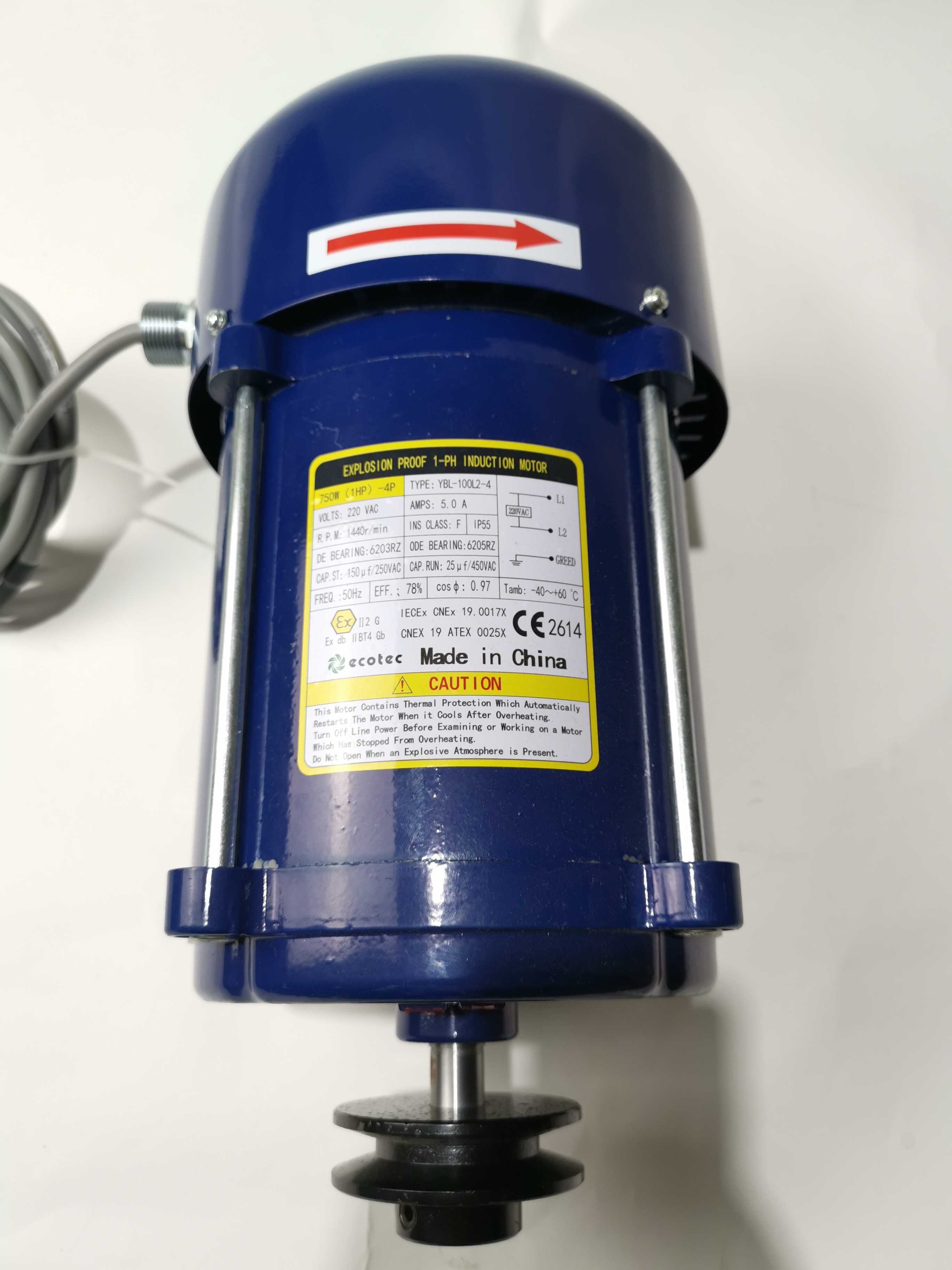 Ecotec ATEX Motor Single Phase Motor for Fuel Dispenser (YN Blue)