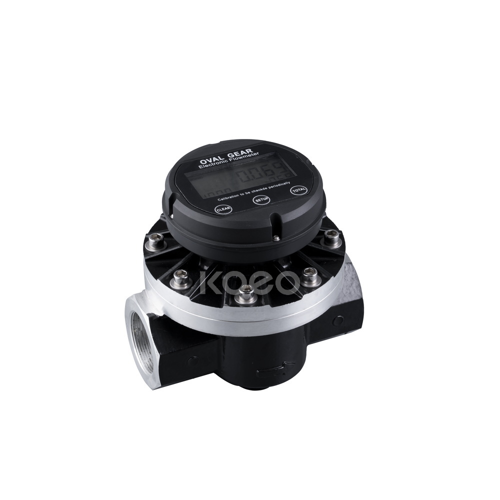 Digital electronic oval gear flow meter (1 inch, 1.5 inch, 2inch)